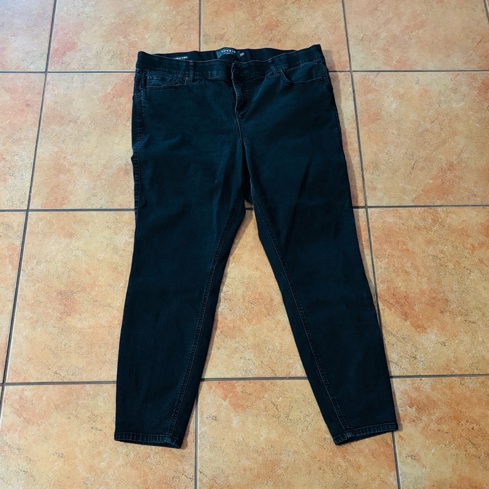 Torrid Bombshell Jeans Black Charcoal Size 22